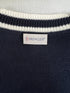 Moncler Navy Chest Monogram Knit Sweater
