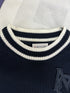 Moncler Navy Chest Monogram Knit Sweater