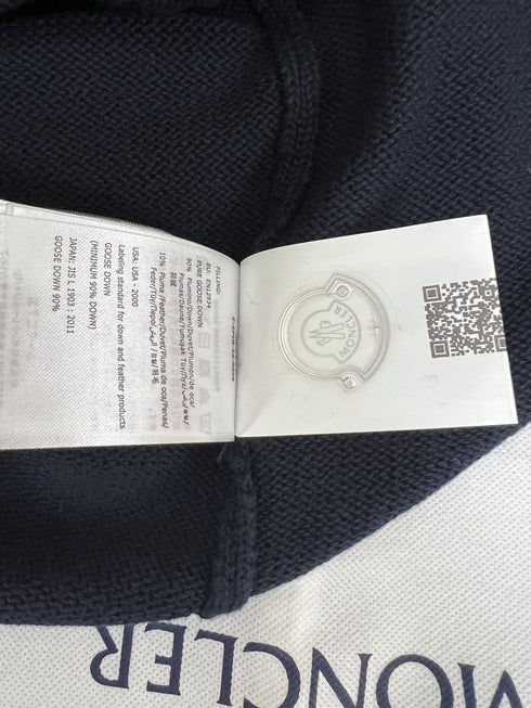 Moncler Navy Chest Monogram Knit Sweater