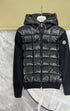 Moncler Quilted-Front Hooded Zip Jacket