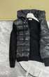 Moncler Quilted-Front Hooded Zip Jacket