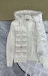 Moncler Quilted-Front Hooded Zip Jacket