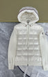 Moncler Quilted-Front Hooded Zip Jacket