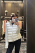 Moncler Women's Knit-Sleeve Hybrid Puffer Jacket