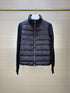 Moncler Women's Knit-Sleeve Hybrid Puffer Jacket