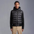 Moncler Men's Hooded Knit-Sleeve Down Jacket