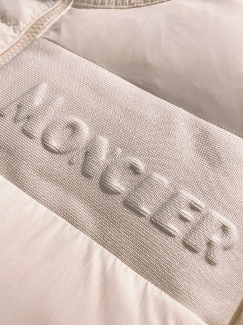 Moncler Quilted Front Knit Sleeve Zip Jacket