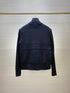 Moncler Quilted Front Knit Sleeve Zip Jacket