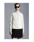 Moncler Knit-Sleeve Chevron Quilted Down Jacket