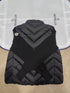 Moncler Knit-Sleeve Chevron Quilted Down Jacket