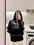 Moncler Women's Knit Sleeve Down Jacket