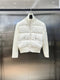 Moncler Women's Short Quilted Knit-Sleeve Jacket
