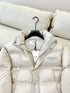 CELINE Cropped Triomphe Monogram Puffer Jacket