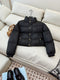 CELINE Cropped Triomphe Monogram Puffer Jacket