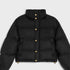 Celine Black Cropped Quilted Puffer Coat