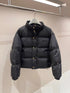 CELINE Down Coat Cropped Quilted Puffer Coat