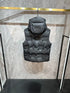 LV Tonal Monogram Hooded Quilted Vest