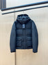LV Tonal Pattern Hooded Puffer Coat
