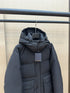 LV Tonal Pattern Hooded Puffer Coat