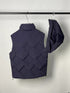 Fendi Geometric-Quilted Hooded Down Vest
