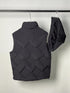 Fendi Geometric-Quilted Hooded Down Vest