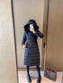Burberry Belted Double-Breasted Long Down Jacket