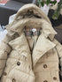 Burberry Belted Double-Breasted Long Down Jacket