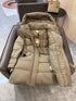 Burberry Belted Hooded Long Down Jacket