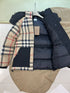 Burberry Reversible Beige Check Hooded Puffer Jacket