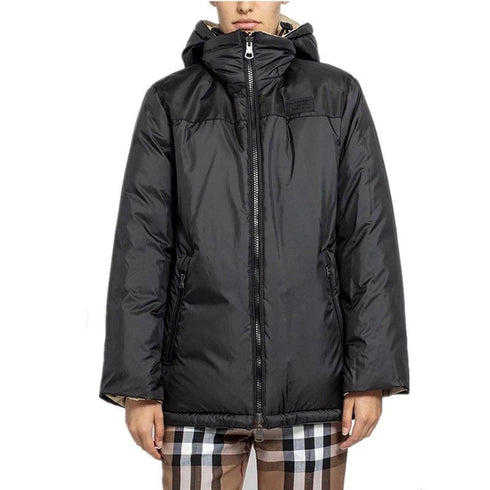 Burberry Black Hooded Puffer Jacket