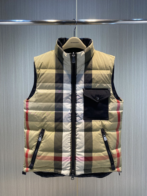 Burberry Reversible Check Quilted Vest
