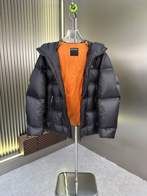 Zegna Hooded Quilted Puffer Coat