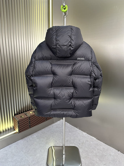 Zegna Hooded Quilted Puffer Coat