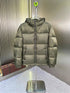 GUCCI Hooded Patterned-Panel Puffer Jacket