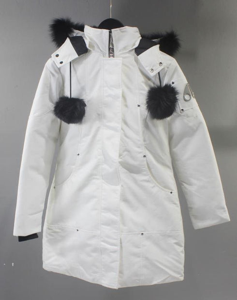 Moose Knuckles Women's Long Hooded Puffer Jacket