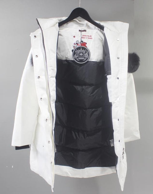 Moose Knuckles Women's Long Hooded Puffer Jacket