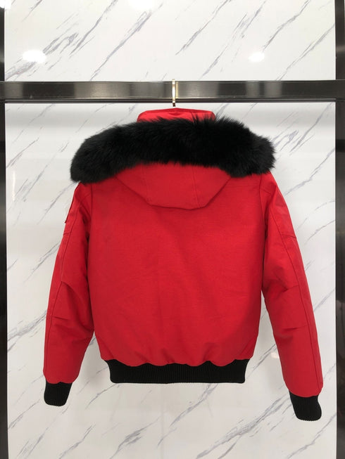 Moose Knuckles Fur-Trim Hooded Puffer Jacket