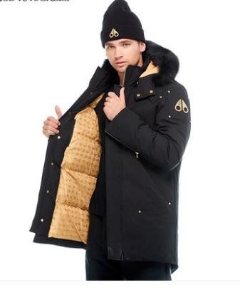 Moose Knuckles Gold-Tone Hardware Hooded Long Parka