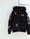 Moose Knuckles Black Fur-Trim Hooded Puffer Jacket