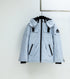 Moose Knuckles Contrast Panel Hooded Puffer Jacket
