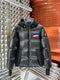 Moncler Black Hooded Puffer Coat