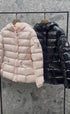 Moncler Women's Hooded Glossy Puffer Coat
