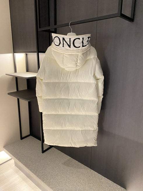 Moncler Hooded Quilted Long Down Coat