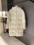 Moncler Hooded Quilted Long Down Coat