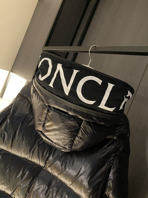 Moncler Hooded Quilted Long Down Coat