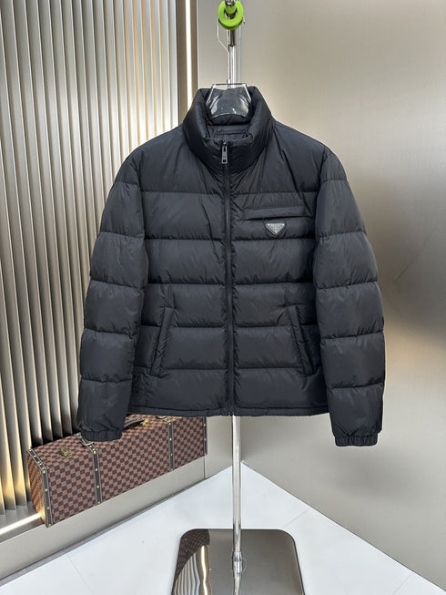 Prada Quilted Stand Collar Puffer Jacket