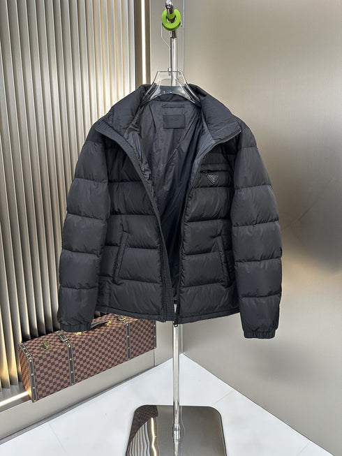 Prada Quilted Stand Collar Puffer Jacket