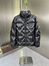 Prada Glossy Diagonal-Quilt Puffer Jacket
