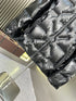Prada Glossy Diagonal-Quilt Puffer Jacket