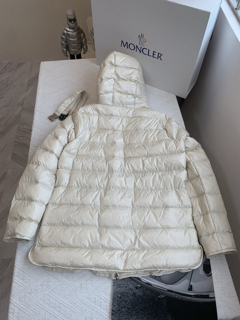 Moncler Hooded Belted Puffer Coat